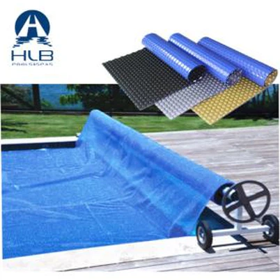 Ronde zwarte zonne-zwembadafdekking