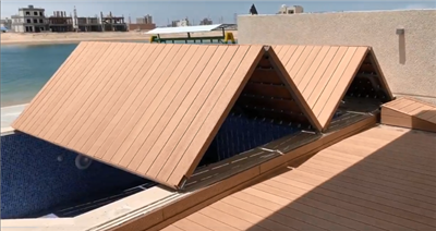 Automatische zwembadveiligheidsafdekking